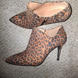 Jessica Simpson Animal Print Ankle Booties